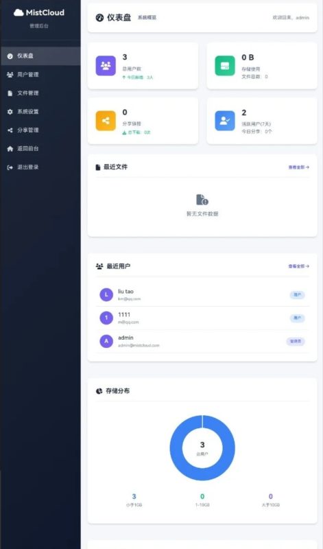 ai云盘系统源码界面简洁好看-宝藏窝