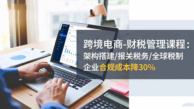 跨境电商-财税管理课程：架构搭建/报关税务/全球税制，企业合规成本降30%|宝藏资源网