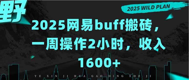 （15666期）2025网易buff搬砖，一周操作2小时，收入1600+|宝藏资源网
