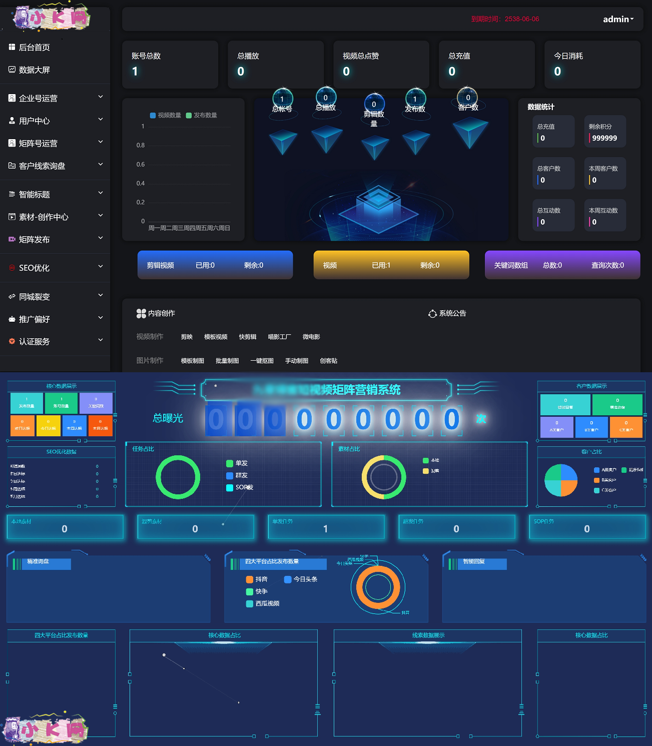 抖音矩阵云混剪系统 源码短视频矩阵营销系统V2.3.0（免授权版）|宝藏资源网