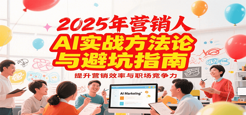 2025年营销实战方法论与避坑指南,利用AI提升营销效率与职场竞争力|宝藏资源网