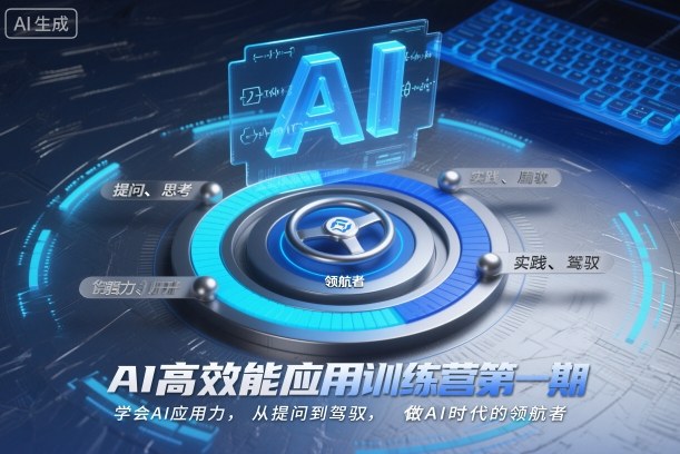 AI高效能应用训练营第一期，学会AI应用力，从提问到驾驭，做AI时代的领航者|宝藏资源网