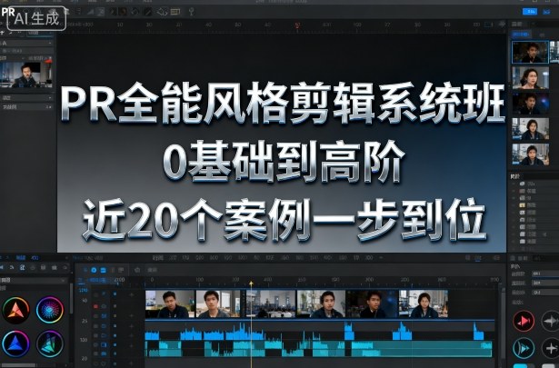 PR全能风格剪辑系统班，0基础到高阶，近20个案例一步到位|宝藏资源网