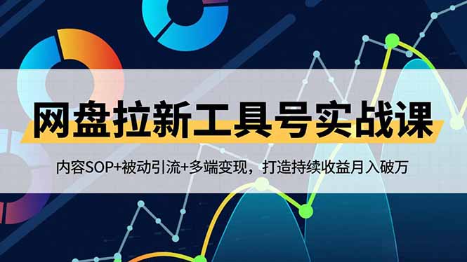网盘拉新工具号实战课，内容SOP+被动引流+多端变现，打造持续收益月入破万|宝藏资源网