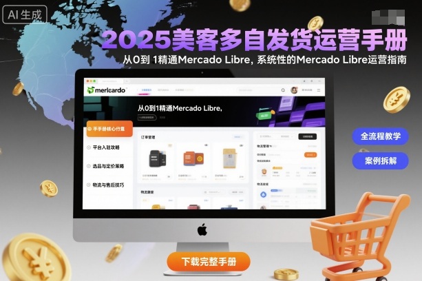 2025美客多自发货运营手册：从0到1精通Mercado Libre，系统性的Mercado Libre运营指南|宝藏资源网