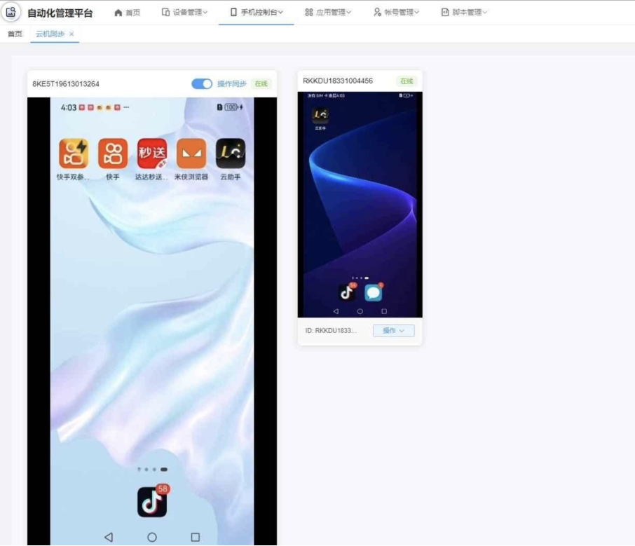 云手机群控系统源码 云手机多开群控 自动化管理程序源码|宝藏资源网