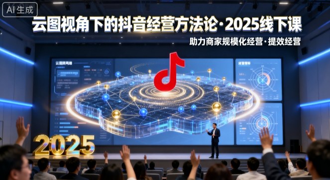 云图视角下的抖音经营方法论,2025线下课,助力商家规模化经营,提效经营(录音+字幕)|宝藏资源网