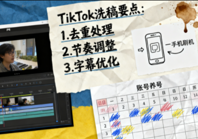 TikTok洗稿剪辑全流程课|宝藏资源网