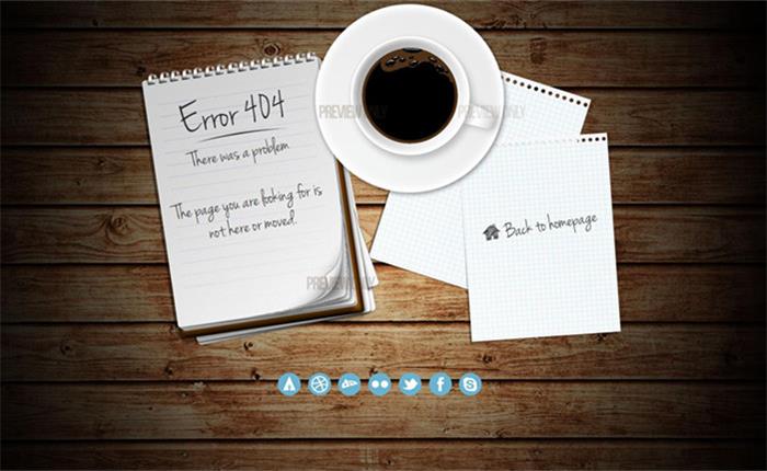 咖啡看书休闲时光404错误页面|宝藏资源网