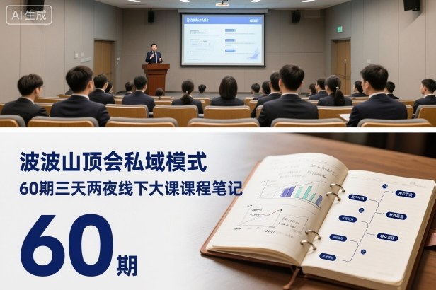 波波山顶会私域模式60期三天两夜线下大课课程笔记(文档)|宝藏资源网