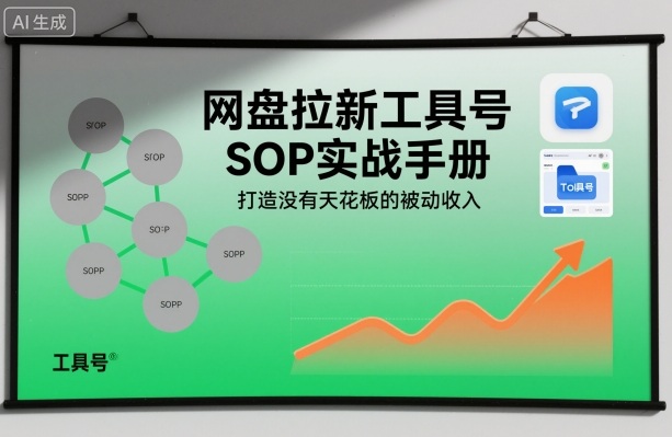 网盘拉新工具号SOP实战手册，打造没有天花板的被动收入|宝藏资源网