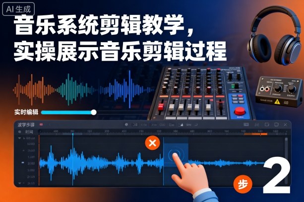 音乐系统剪辑教学，实操展示音乐剪辑过程|宝藏资源网