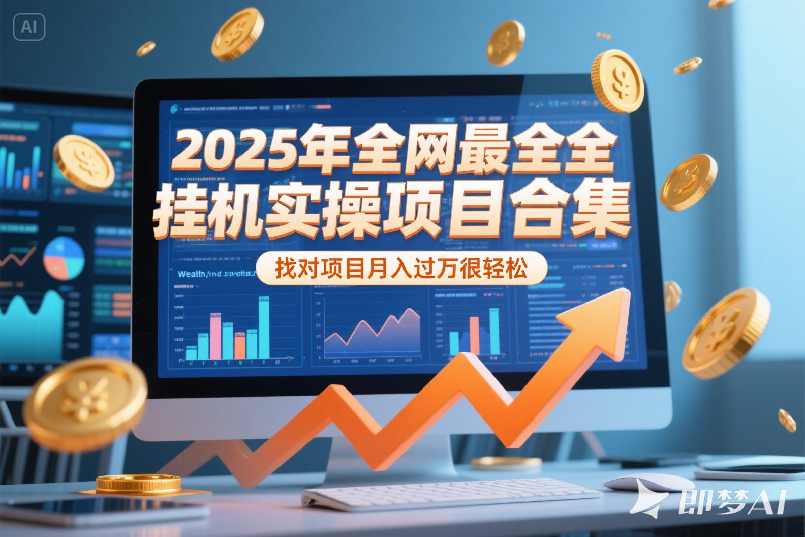 2025年挂机实操项目实操演练，挂机类型，AI直播类型，轻资产创业类型…|宝藏资源网