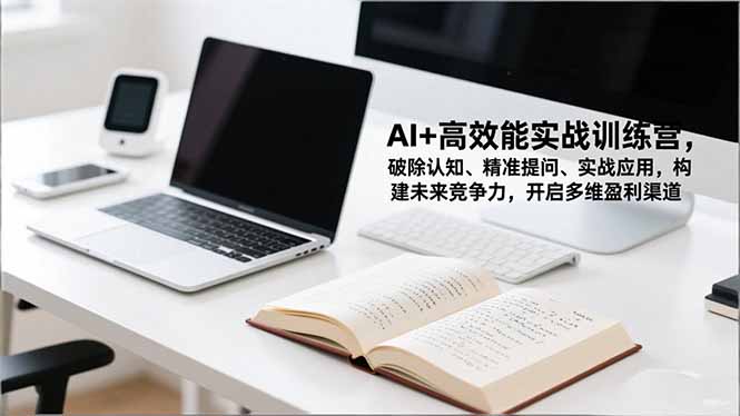AI+高效能实战训练营，破除认知、精准提问、实战应用，构建未来竞争力，开启多维盈利渠道|宝藏资源网