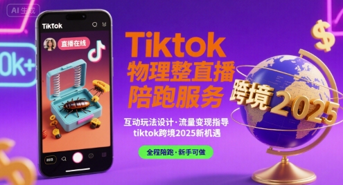 Tiktok物理整蛊直播陪跑服务-tiktok跨境2025|宝藏资源网