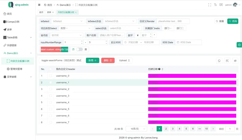 qing-admin(基于Vue3构建的企业级后台管理框架)|宝藏资源网