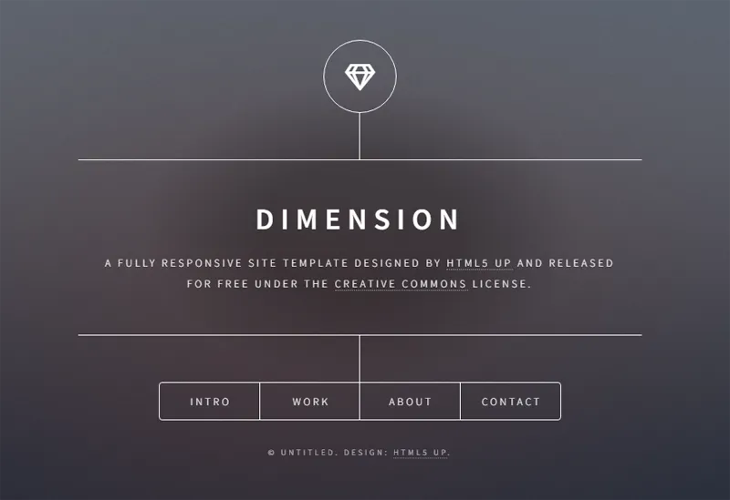 HTML纯静态深灰色英文个人主页网站源码|宝藏资源网