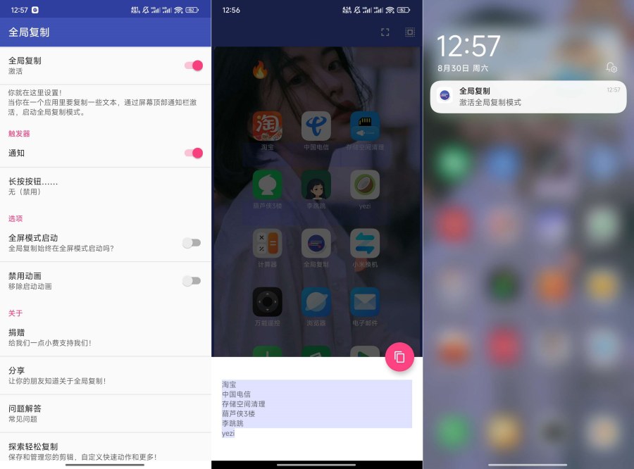 全局复制2.2.1复制一切禁止复制的内容小巧无广|宝藏资源网